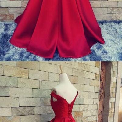  Sexy Prom Dresses,Long Homecoming Dress,Red Ball Gown Prom Dress,Formal Dress