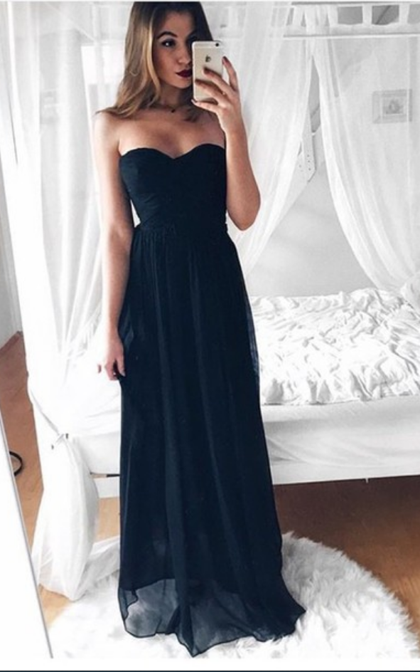 simple long dress for wedding guest